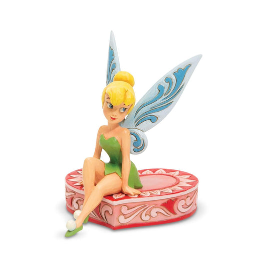 Tinker Bell sitting on a Heart "Love Seat" Jim Shore Disney Traditions