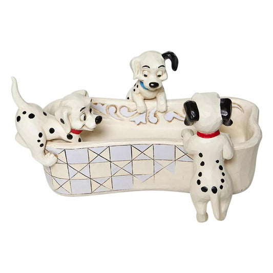 101 Dalmatians - Luck & Siblings "Puppy Bowl" Jim Shore Disney Traditions