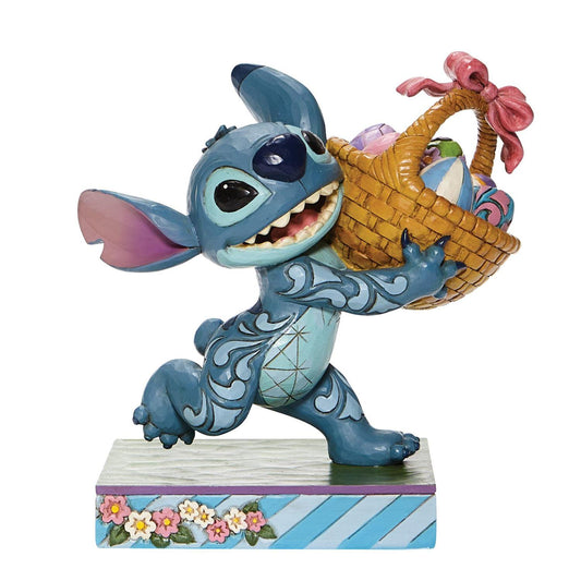 Stitch Easter Basket "Bizarre Bunny" Jim Shore Disney Traditions