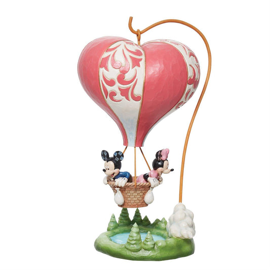 Mickey & Minnie Mouse Hot Air Balloon "Loves Takes Flight" Jim Shore Disney Traditions