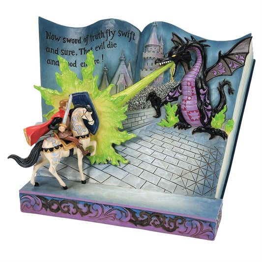 Sleeping Beauty "Love Conquers All" Jim Shore Disney Traditions - Prince Phillip & Maleficent