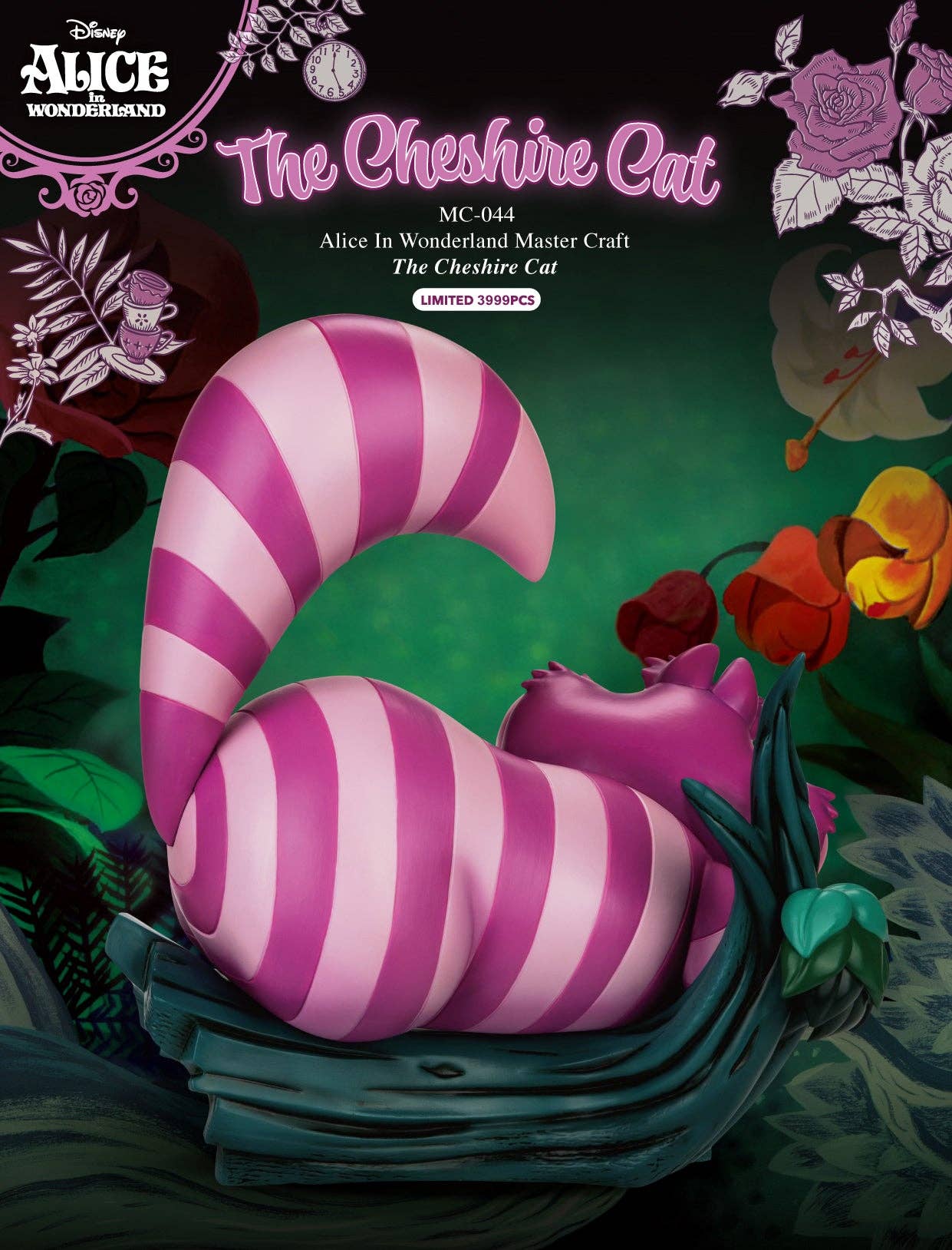 Alice In Wonderland Cheshire Cat Master Craft Table Top Statue