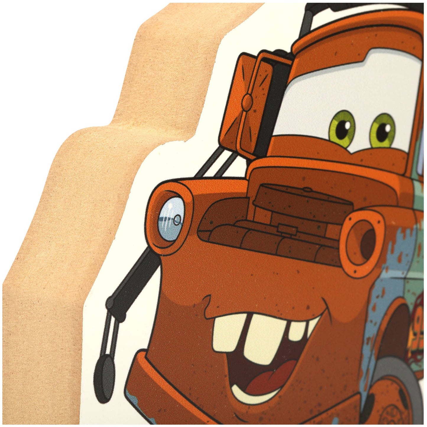 Pixar Cars 3 Tow Mater Chunky Wood Decor