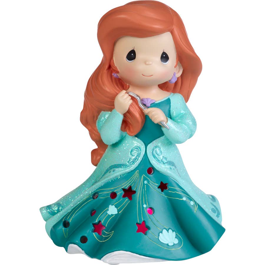 Disney Showcase Ariel LED Cutout Dress Musical Resin - Little Mermaid - Precious Moments