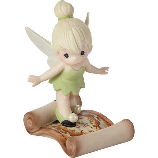 Disney Tinkerbell on Neverland Map Figurine by Precious Moments