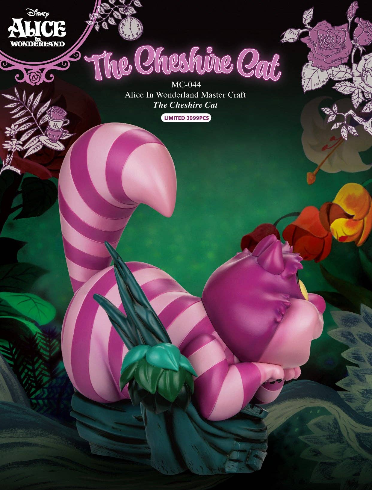 Alice In Wonderland Cheshire Cat Master Craft Table Top Statue