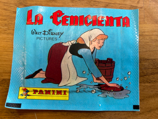 Six (6) unopened packs of Disney's Cinderella Pamini Album Stickers
