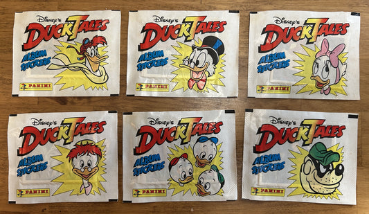 Disney DUCKTALES Pamini Album Stickers 1987 - 6 Packs = 36 Stickers