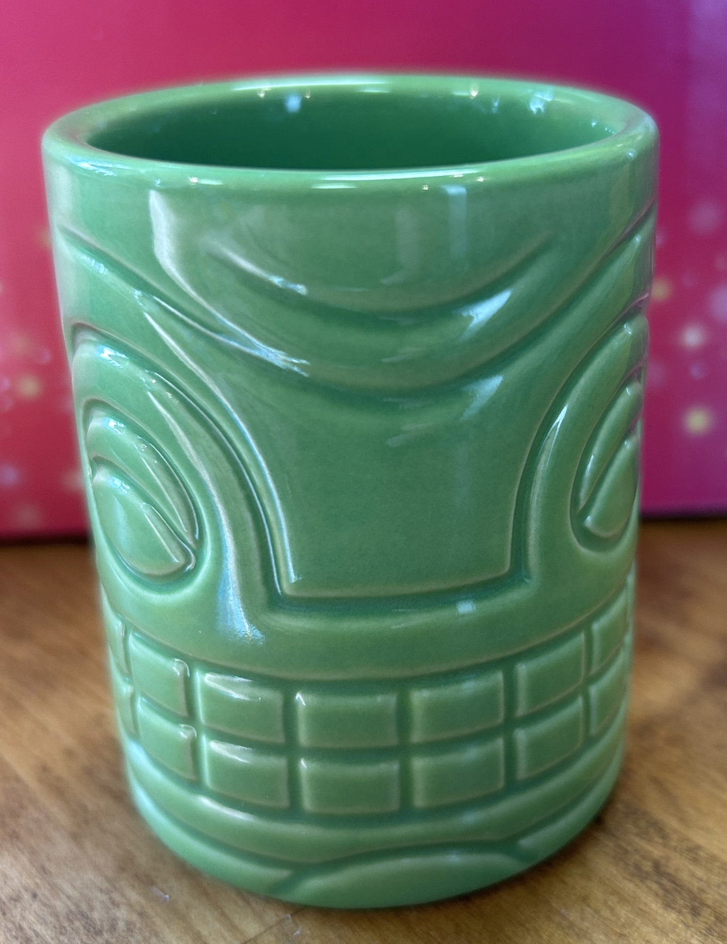 TIKI TRADER SAM's GROG GROTTO Green Toothpick Holder - Polynesian Village Resort, WDW