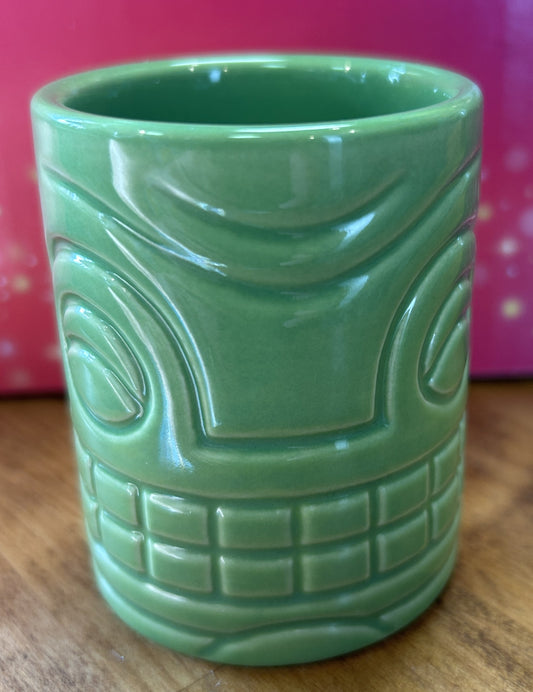 TIKI TRADER SAM's GROG GROTTO Green Toothpick Holder - Polynesian Village Resort, WDW