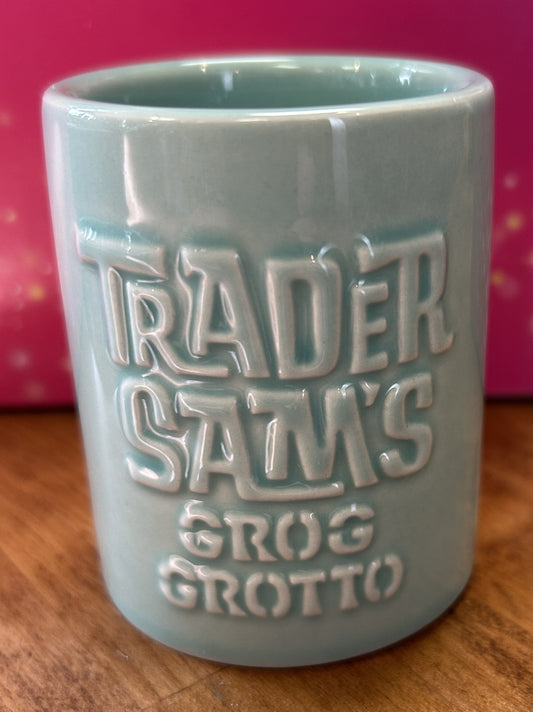 TIKI TRADER SAM's GROG GROTTO Blue Toothpick Holder - Polynesian Village Resort, WDW