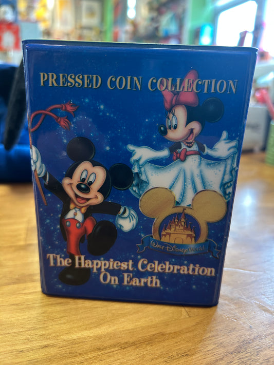 Happiest Celebration on Earth Pressed Penny Book with 20 Coins