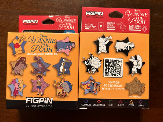 Mystery WINNIE THE POOH mini FIGPIN Disney Pin Series 1