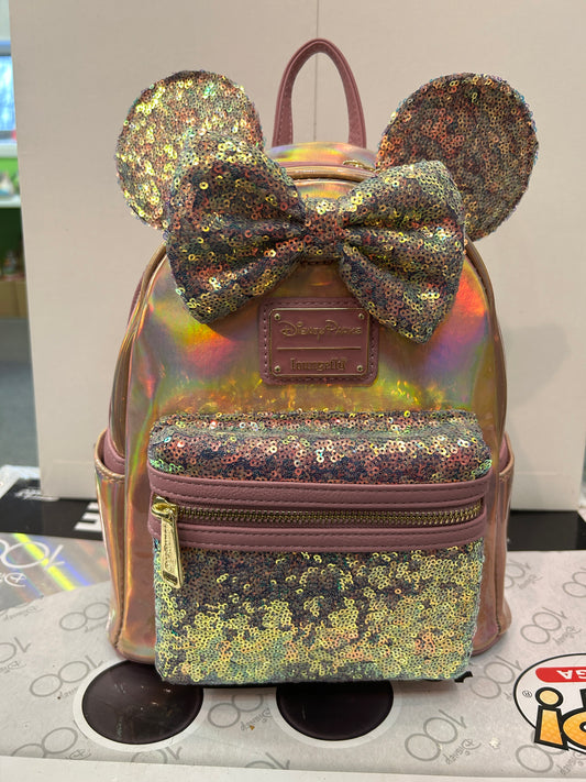 Ariel The Little Mermaid sequence DISNEY PARKS LOUNGEFLY Backpack / Purse NWT