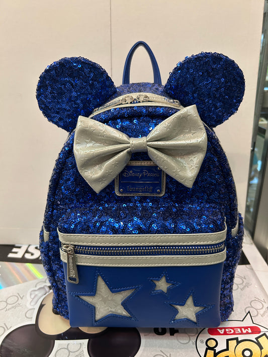 Minnie Mouse sequence DISNEY PARKS LOUNGEFLY NWT