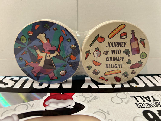 2021 EPCOT Food & Wine Festival Ceramic Coasters 4 Pack FIGMENT