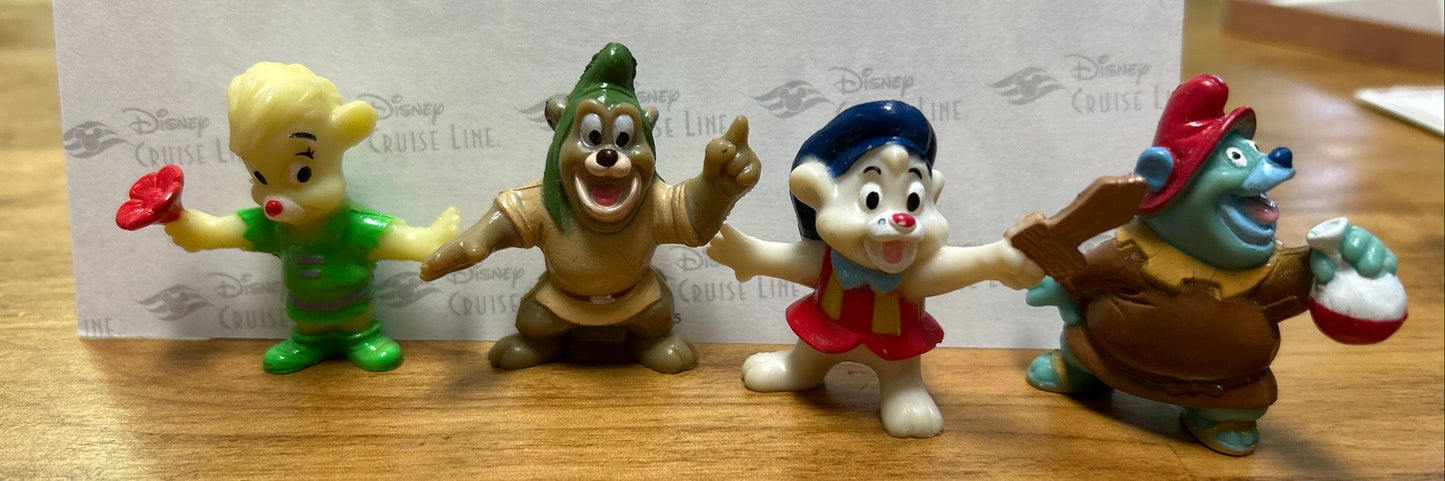 1991 Kellogg's 2" Gummi Bears Figurines - Disney Afternoon Cartoons