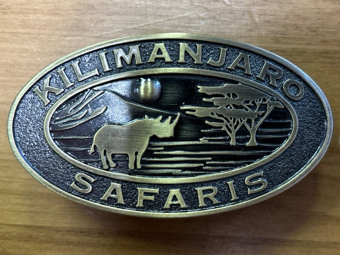 KILIMANJARO SAFARIS cast member uniform belt buckle - Animal Kingdom, Walt Disney World