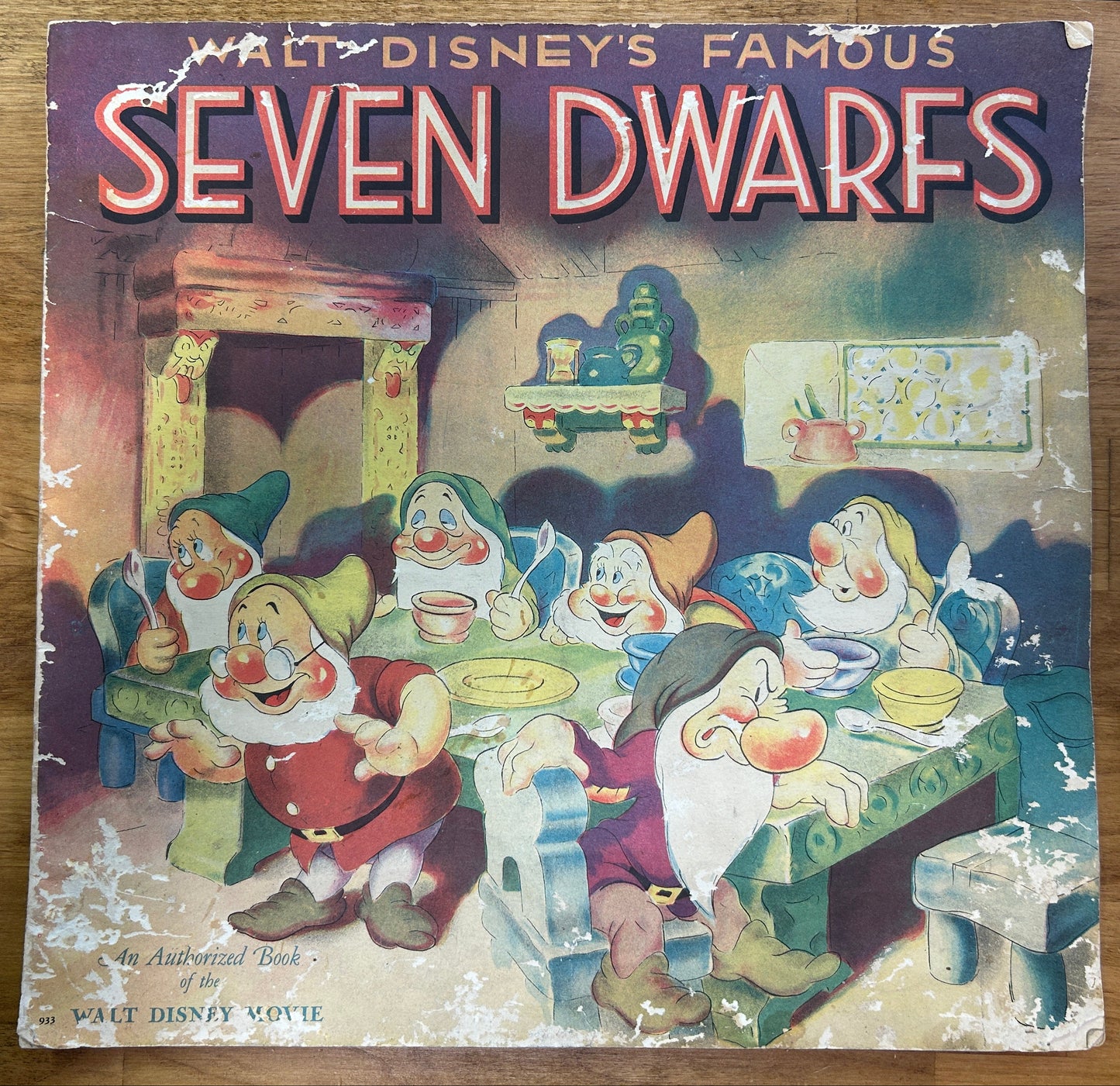 1938 Walt Disney's Famous SEVEN DWARFS Book - Snow White