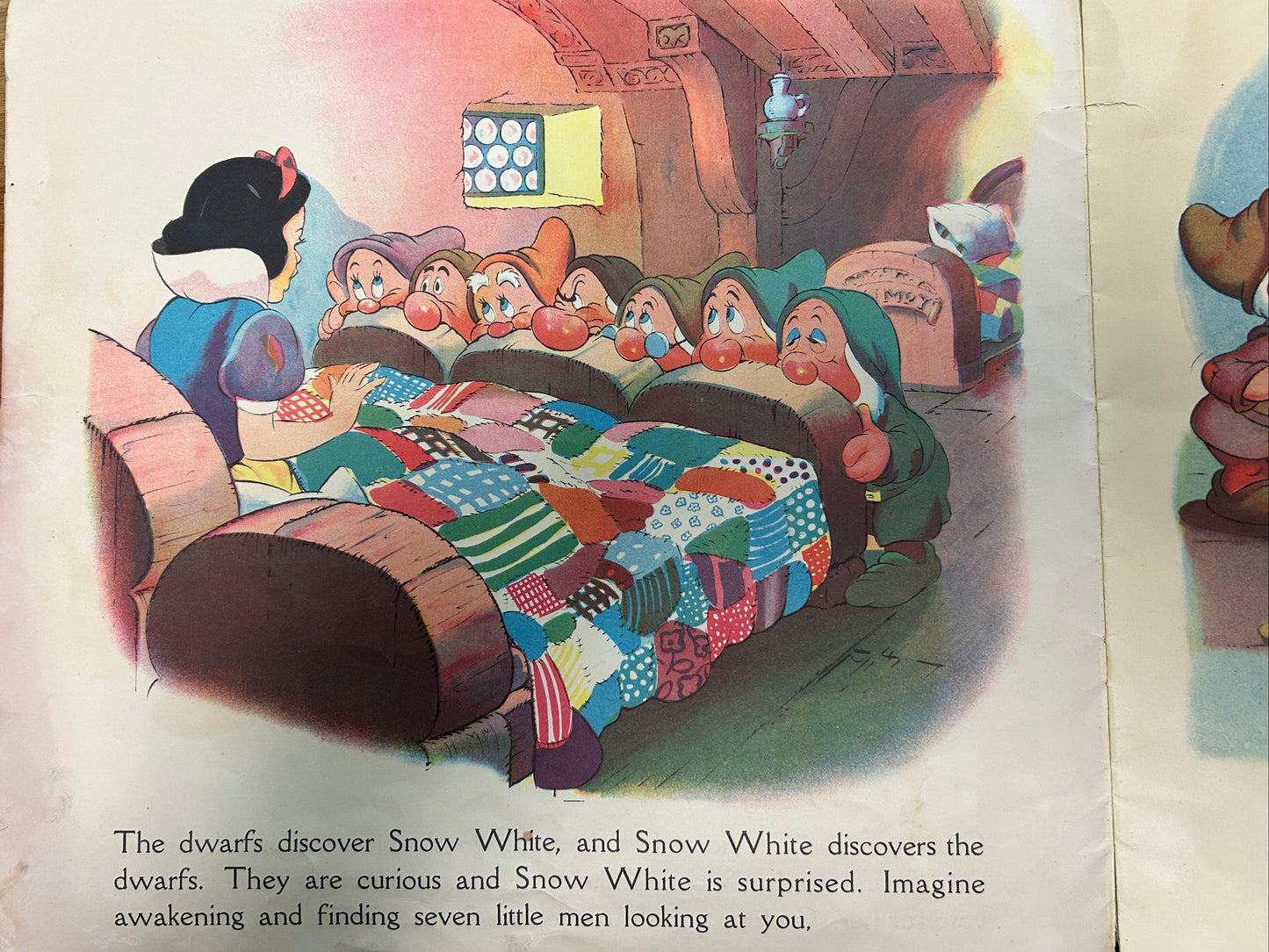 1938 Walt Disney's Famous SEVEN DWARFS Book - Snow White
