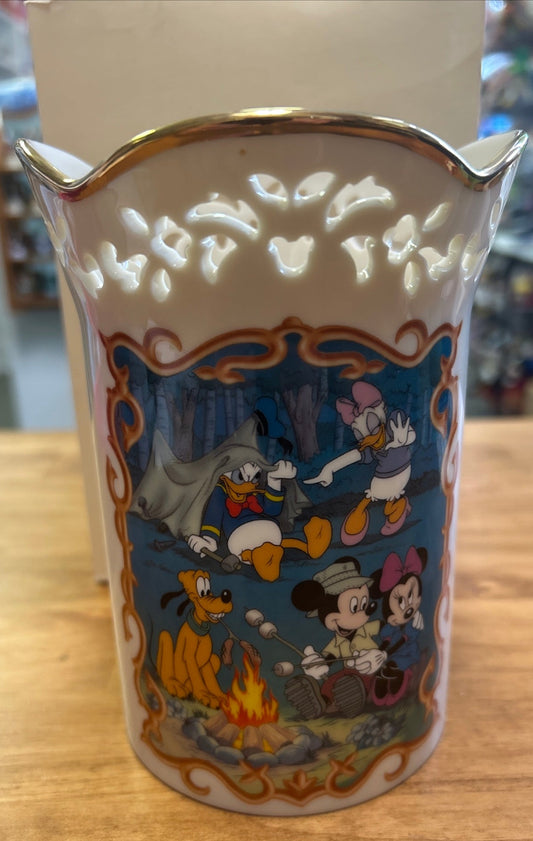 2001 Disney Animated Classic LENOX Votive Mickey & Minnie Mouse, Pluto, Donald & Daisy Duck