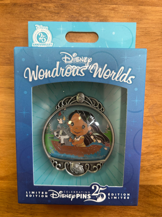 Disney Wondrous Worlds POCAHONTAS & MEEKO Disney Pin New in Box LE
