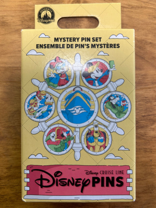 Disney Cruise Lines Mystery Pin - 8 Pins in Set / 2 Pins Per Box - Unopened Box