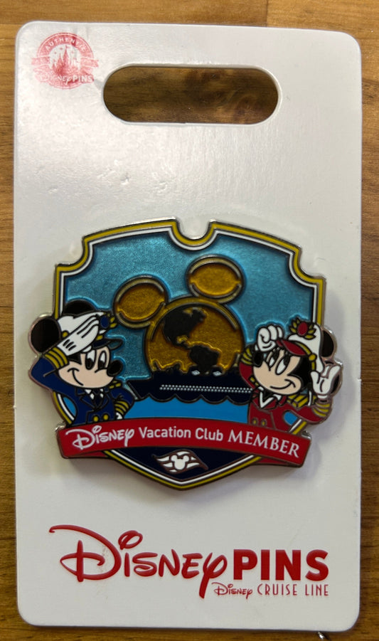 Disney Vacation Club Member - Disney Cruise Line Pin - Mickey & Minnie Mouse