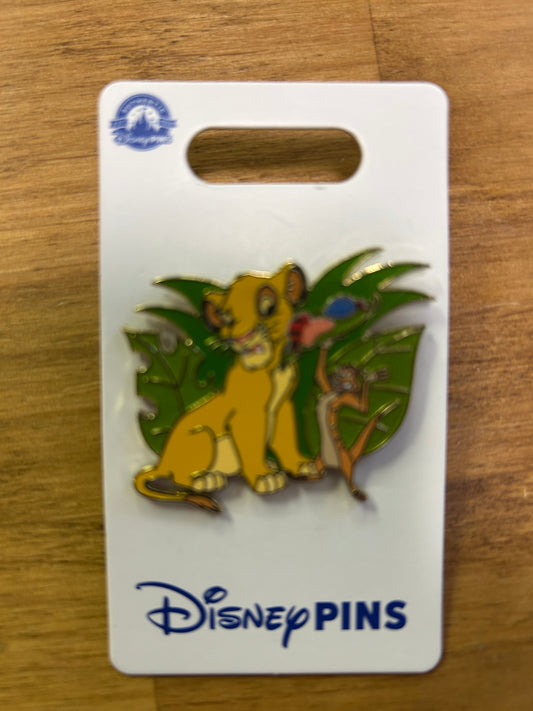 Simba & Timon eating grub Disney Pin - The Lion King