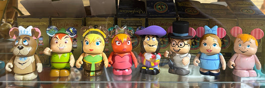 Set of 8 PETER PAN Disney Vinylmation with Boxes - Tinker Bell Captain Hook Nana