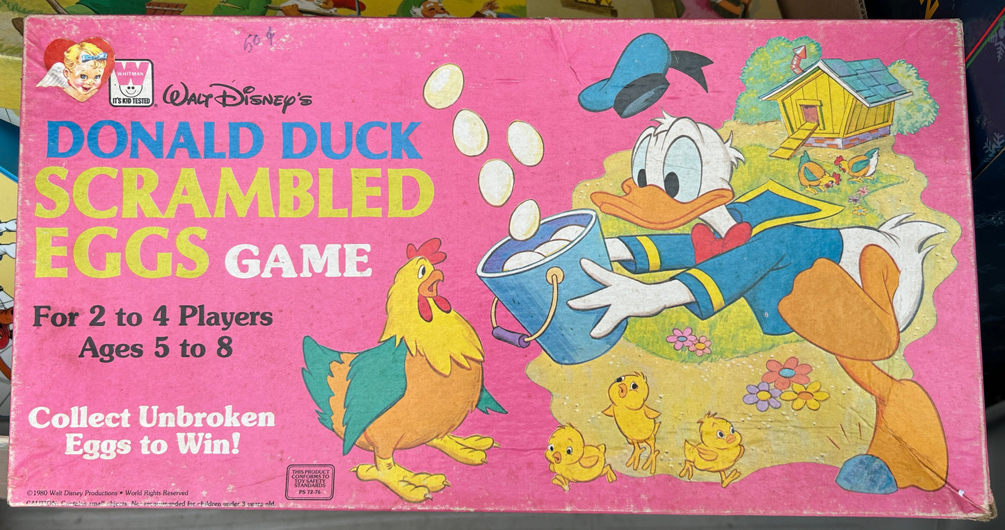 Donald Duck Scrambled Eggs Game - 1980 Whitman