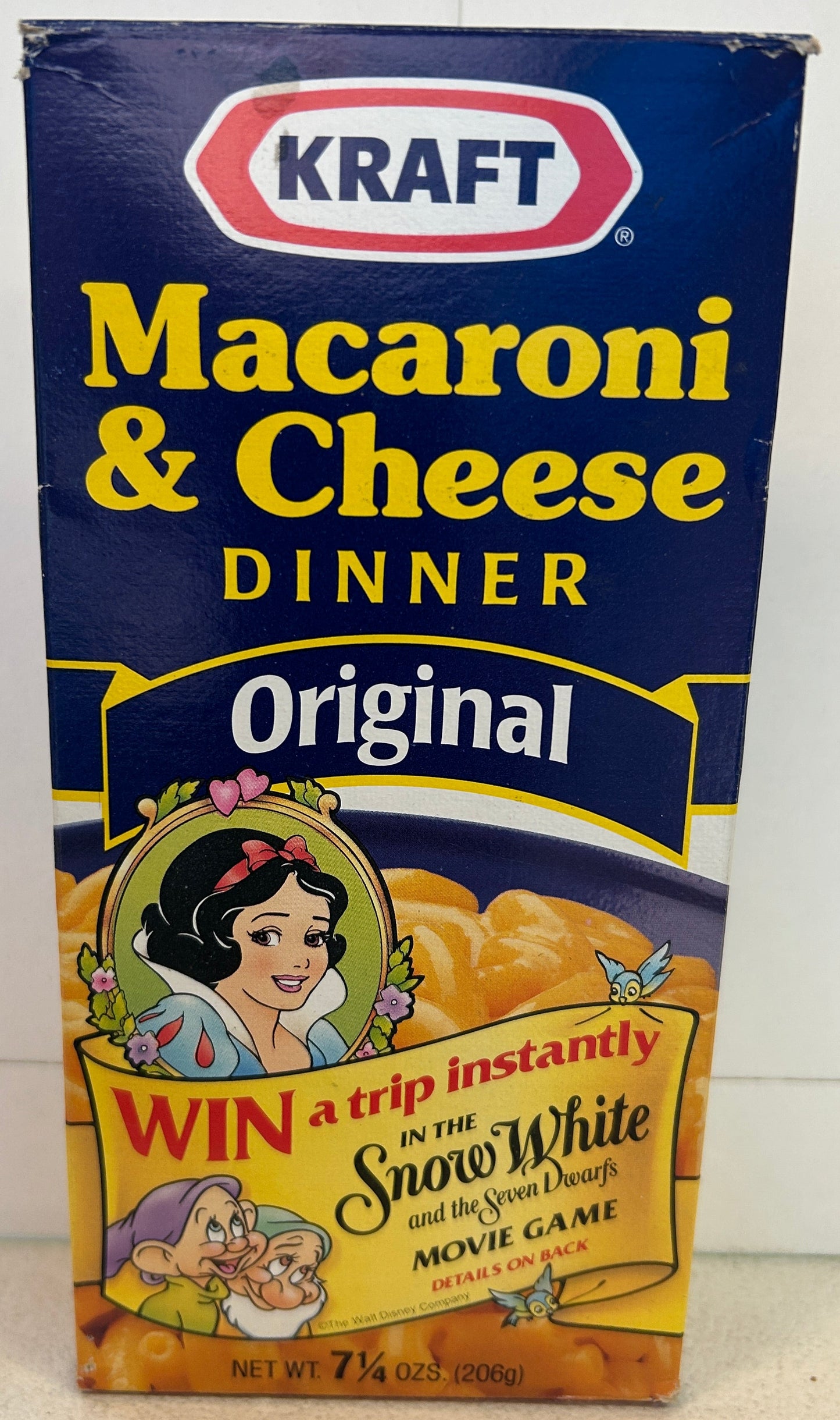 1993 Kraft Macaroni & Cheese Dinner SNOW WHITE & Seven Dwarfs BIG RED BOAT Disney Cruise