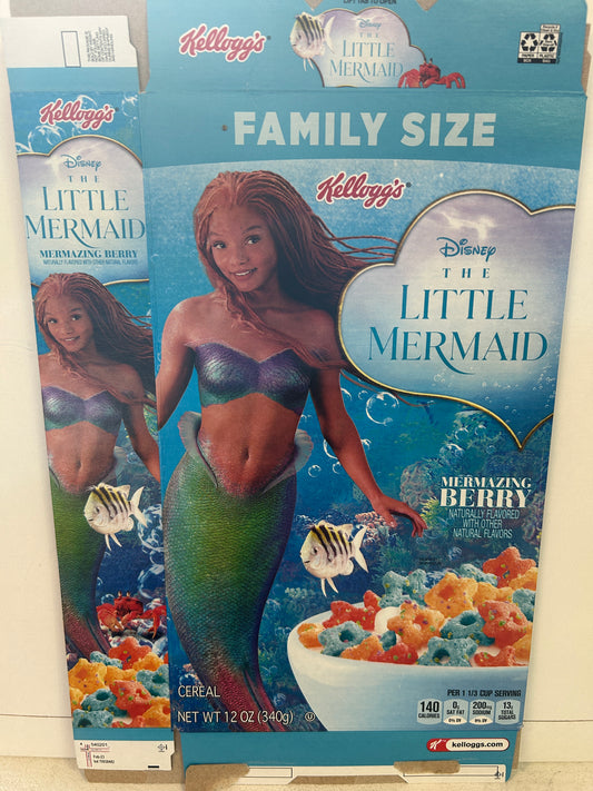 2023 The Little Mermaid Kellogg's Cereal Box Ursula