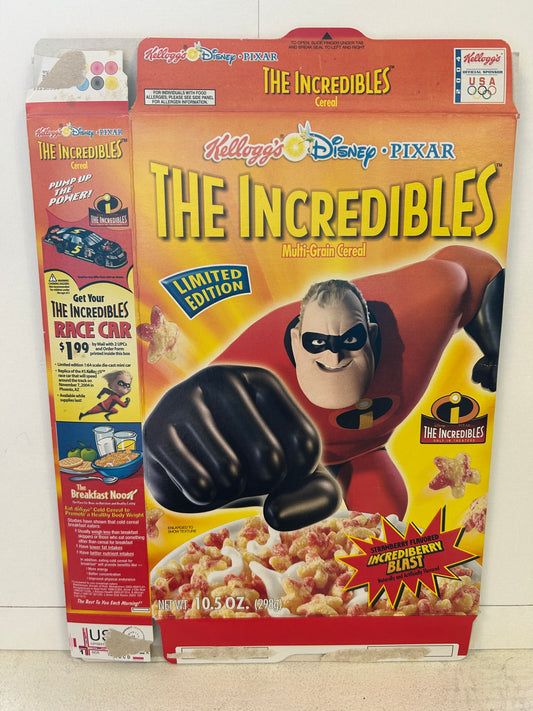 THE INCREDIBLES 2004 Limited Edition Kellogg's Cereal Box