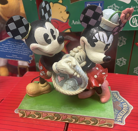 Mickey & Minnie Mouse "Springtime Sweethearts" - Jim Shore Disney Traditions