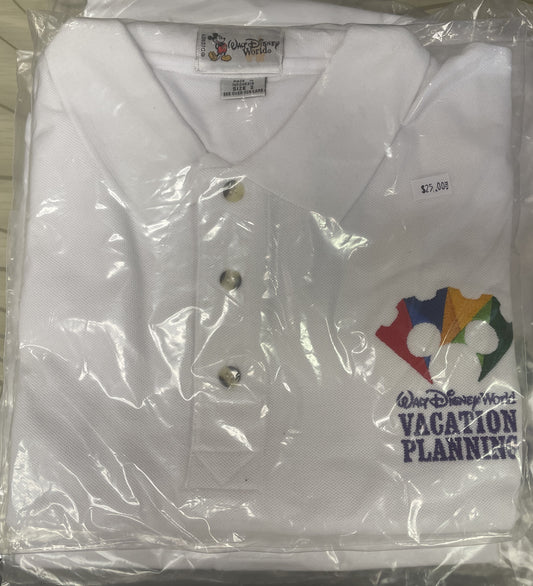 Walt Disney World Vacation Planning Polo Shirt - Brand New