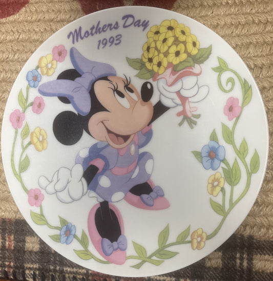 1993 Mother's Day Plate - Minnie Mouse - Grolier Collectibles