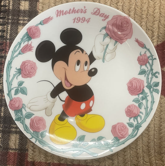1994 Mother's Day Plate - Mickey Mouse - Grolier Collectibles