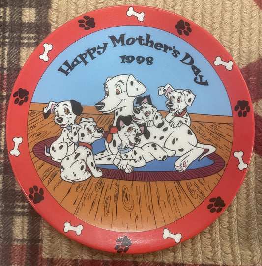 1998 Mother's Day Plate - 101 Dalmatians - Grolier Collectibles