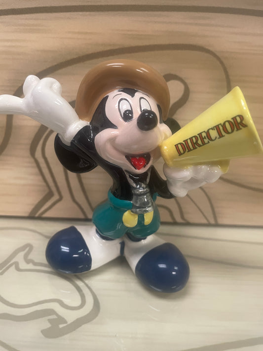 Mickey Mouse 4" Ceramic Statue / Figurine  - Movie Director from 1987