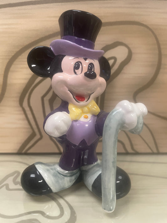 Mickey Mouse 4" Ceramic Statue / Figurine  - In Tuxedo - From 1987