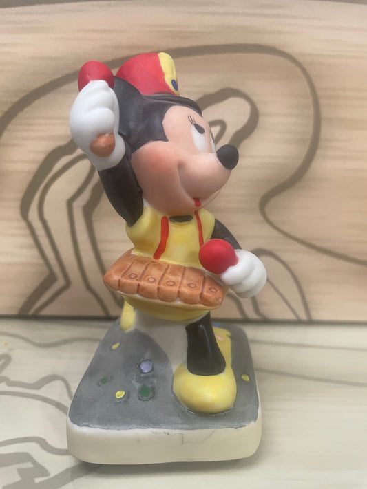 Minnie Mouse 4" Bisque Statue / Figurine  - Playing Xylophone - Schmid