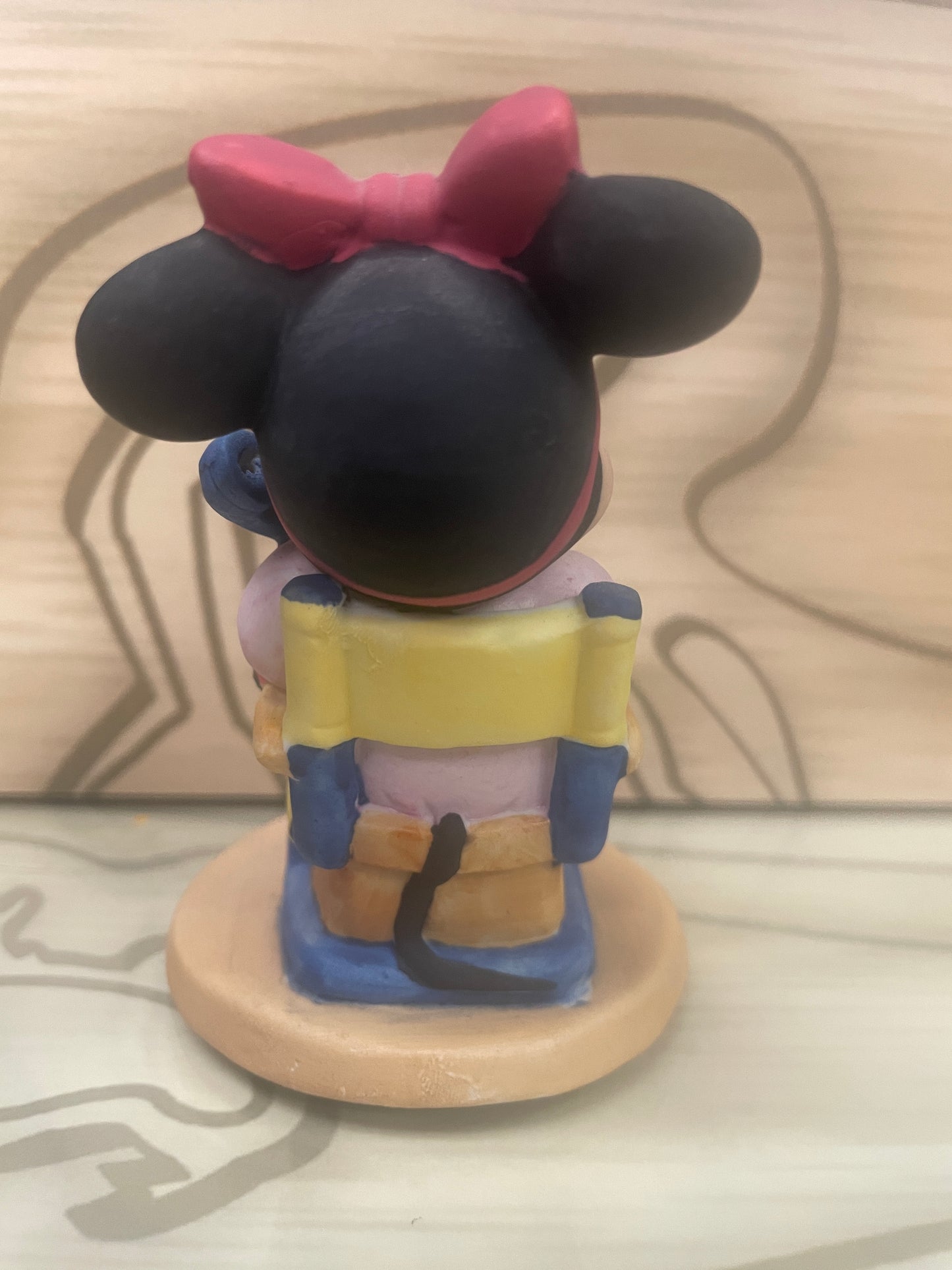 Minnie Mouse 4" Bisque Statue / Figurine  - Talking on Phone - Walt Disney Productions