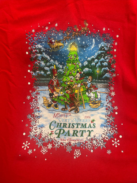 2006 Mickey Minnie Mouse WALT DISNEY WORLD Christmas Party BLANKET