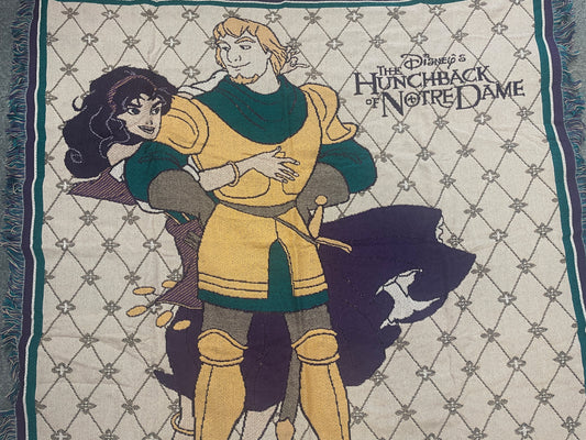 ESMERALDA PHOEBUS The Hunchback of Notre Dame Tapestry DISNEY