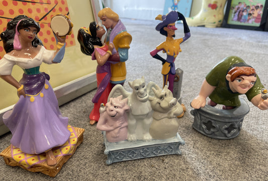 Disney's Hunchback of Notre Dame Ceramic Figurine Collectible Set