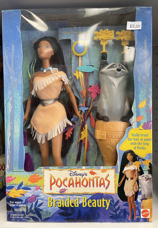 POCAHONTAS DOLL - Braid Her Hair - MEEKO - 1995 New in Box