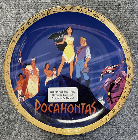 POCAHONTAS - 1995 Disney Store Commemorative Plate - New in Box
