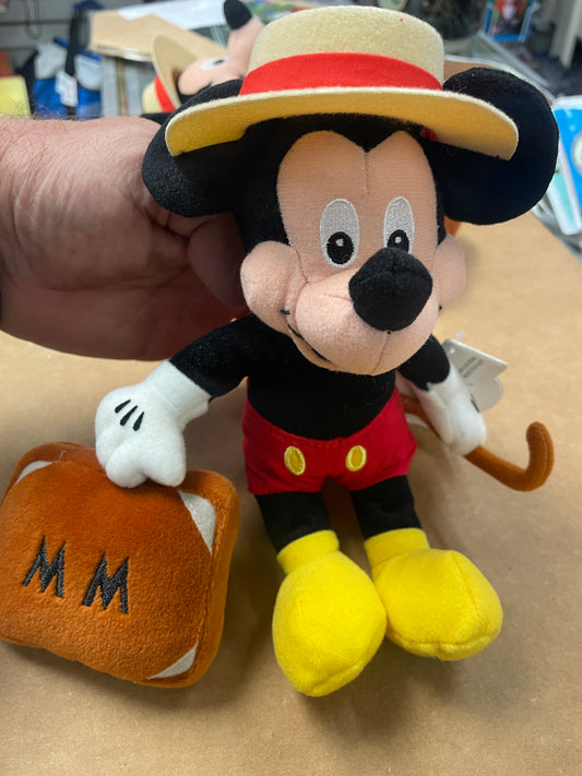 2001 Disneyana Convention Mickey Mouse Beanie Plush - New with Tags