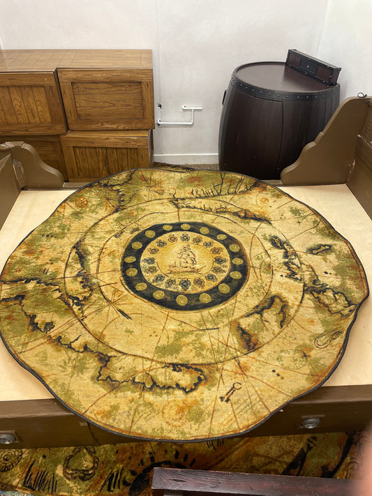 67.5" Pirates of Caribbean Rug - Walt Disney World Caribbean Beach Resort Pirate Room Rug